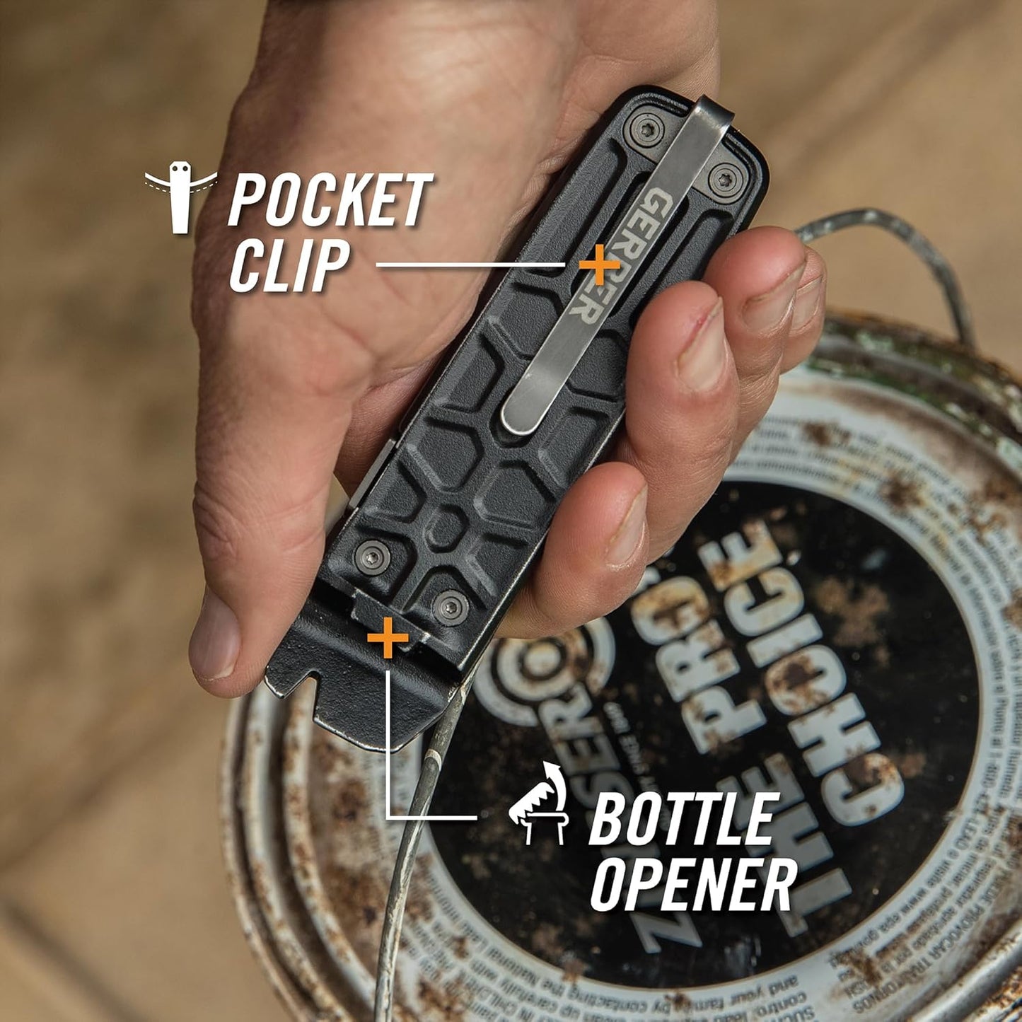 GERBER LOCKDOWN SLIM PRY MULTI-TOOL BURNT BRONZE