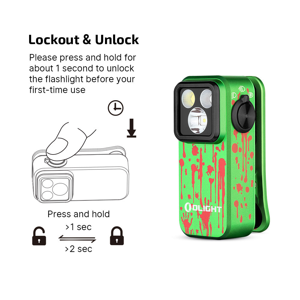 OLIGHT OCLIP PRO (ZOMBIE GREEN)