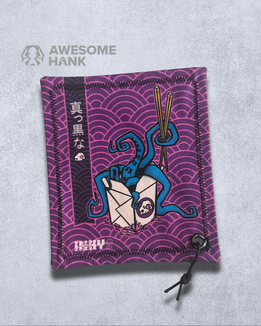 INKY TAKEOUT PURPLE HANDKERCHIEF
