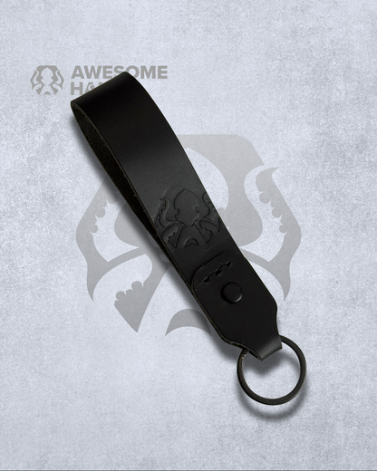 LEATHER KEY LOOP (BLACK)