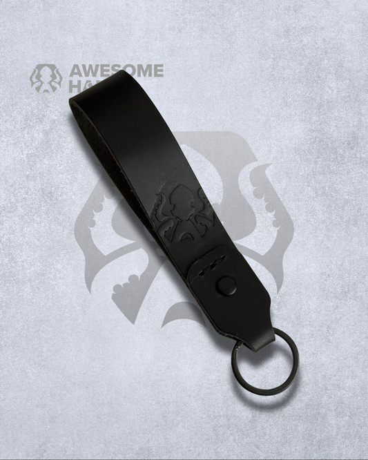LEATHER KEY LOOP (BLACK)