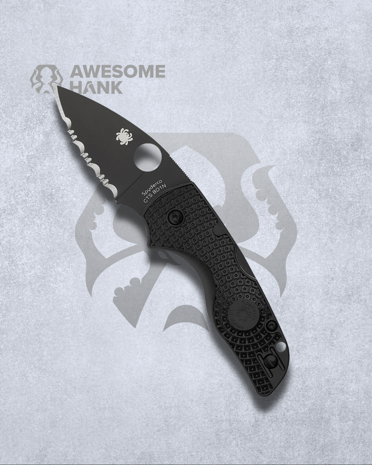 SPYDERCO LIL' NATIVE LIGHTWEIGHT BLACK FRN (2.42" BLACK)