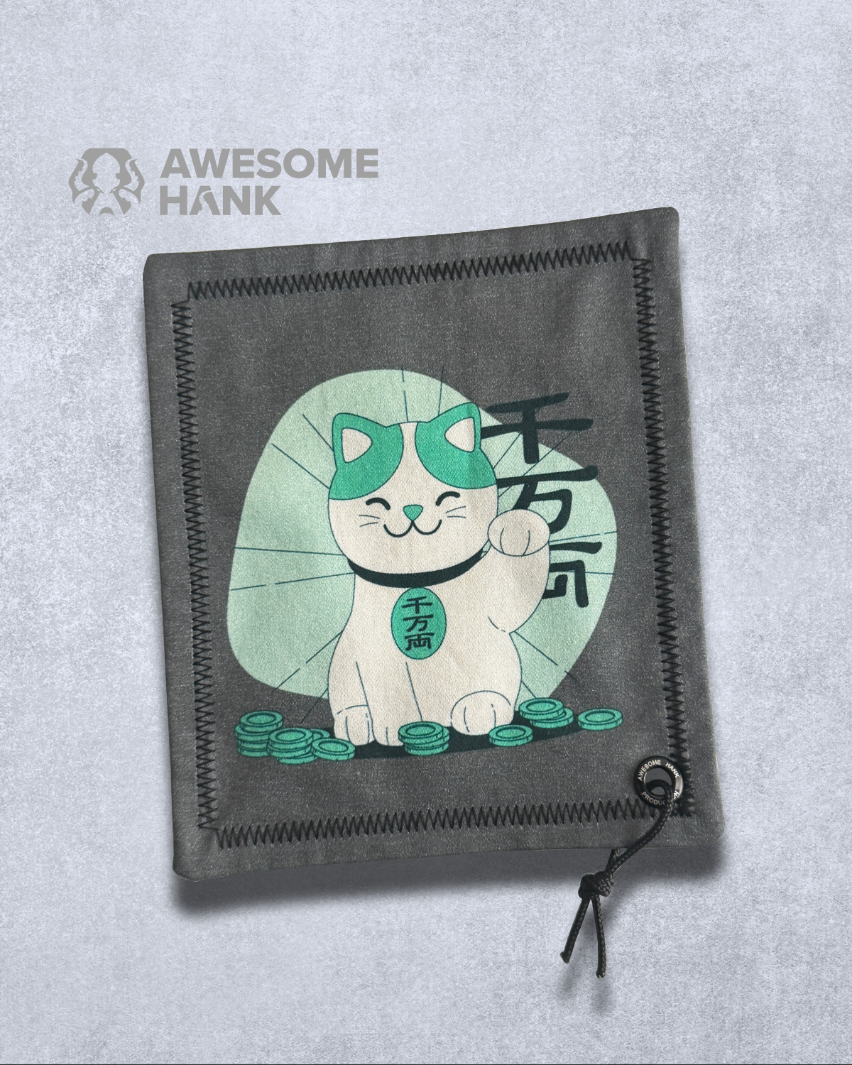 LUCKY CAT HANDKERCHIEF