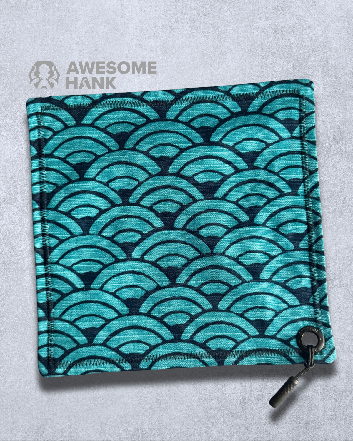 OONAMI TEAL WAVE HANDKERCHIEF (XL) - EDC HANK