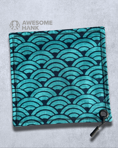 OONAMI TEAL WAVE HANDKERCHIEF (XL) - EDC HANK