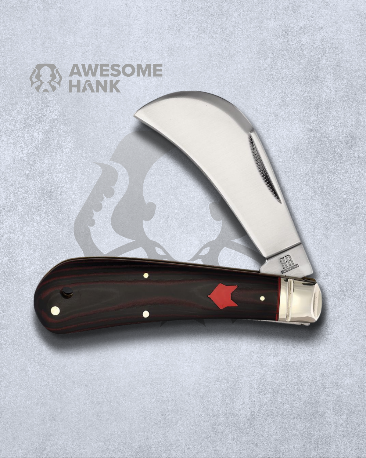 ROUGH RIDER RED FOX HAWKBILL BLACK & RED MICARTA