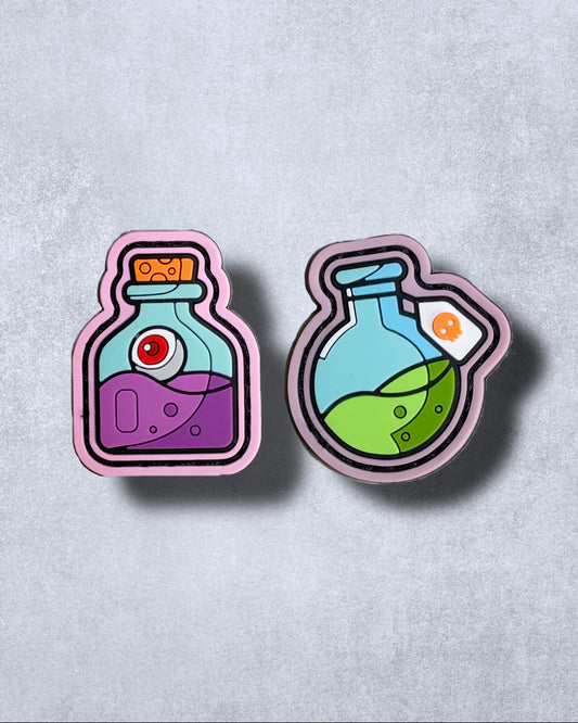 SPOOKY POTIONS PVC PATCHES (SET OF 2)