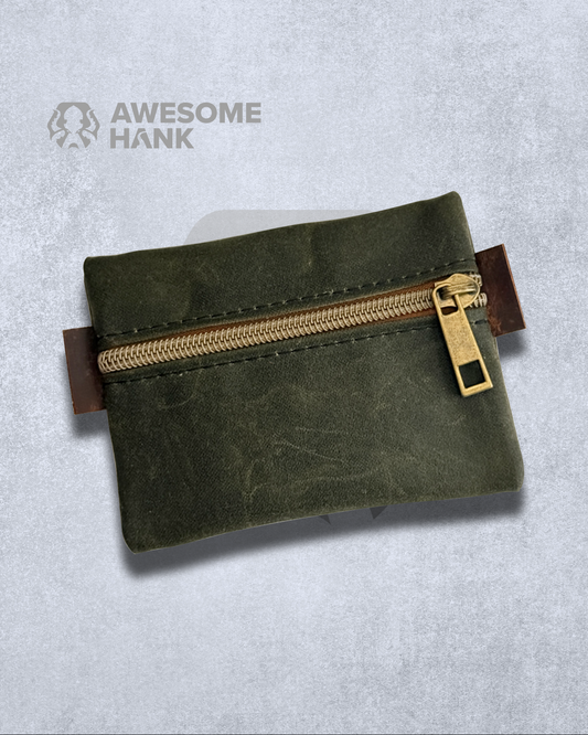 SCOUT MINI ALPINE POUCH (OLIVE WAXED CANVAS)