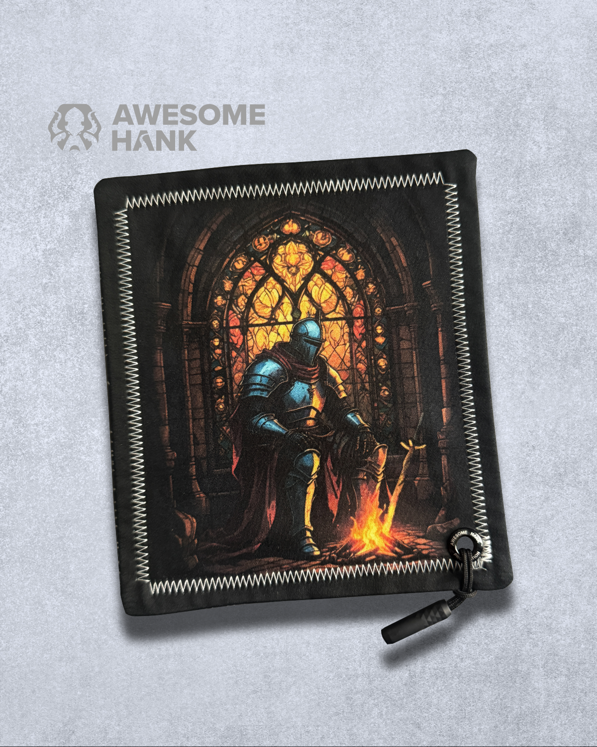 STAINED GLASS BONFIRE HANDKERCHIEF (MINI)