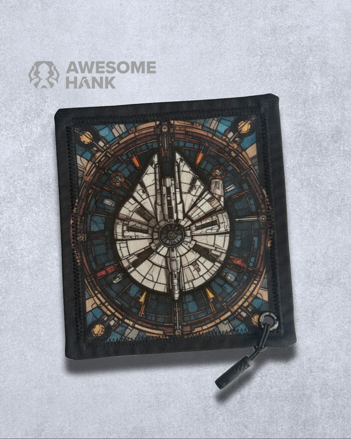 STAINED GLASS FALCON HANDKERCHIEF