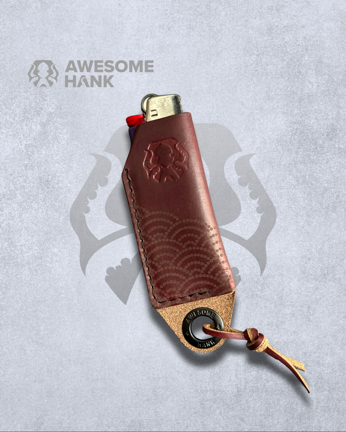 THE BOOT LIGHTER JACKET - HORWEEN LEATHER SEIGAIHA MOTIF (MULTIPLE COLORS)