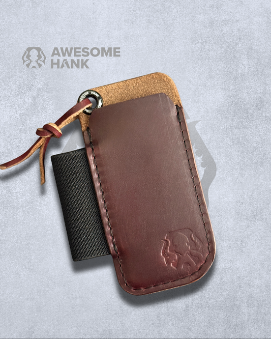 THE HORSESHOE KNIFE JACKET - HORWEEN LEATHER SEIGAIHA MOTIF (MULTIPLE COLORS)