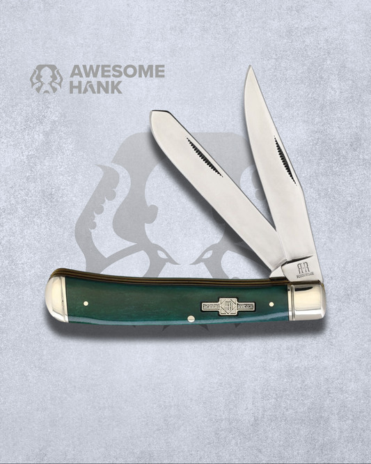 ROUGH RIDER TRAPPER GREEN SMOOTH BONE