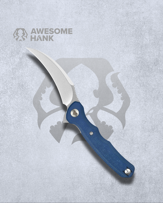 TRIVISA LACERTA BLUE MICARTA 14C28N (3.34" STONEWASH)