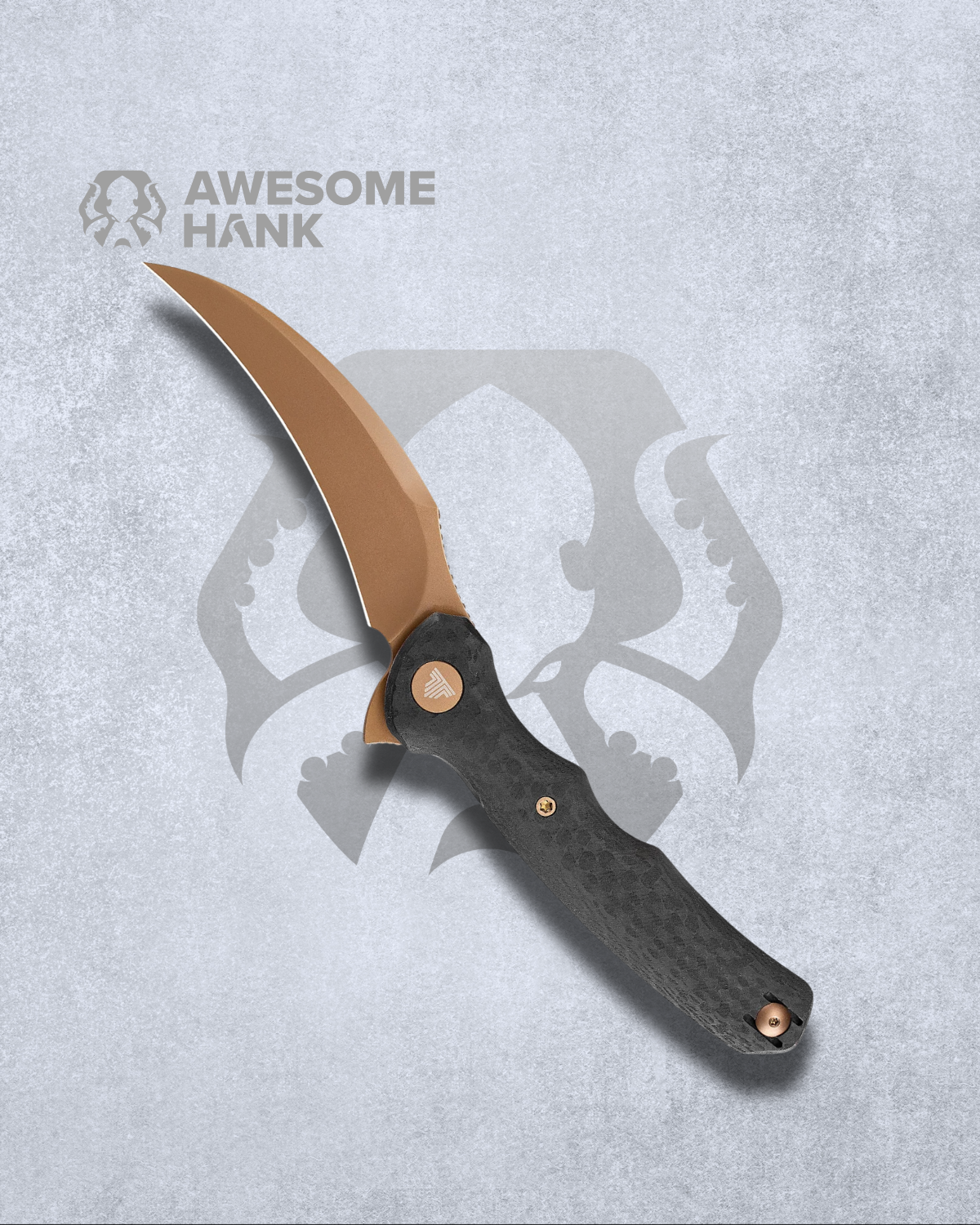 TRIVISA LACERTA CARBON FIBER G10 14C28N (3.34" ROSE GOLD)
