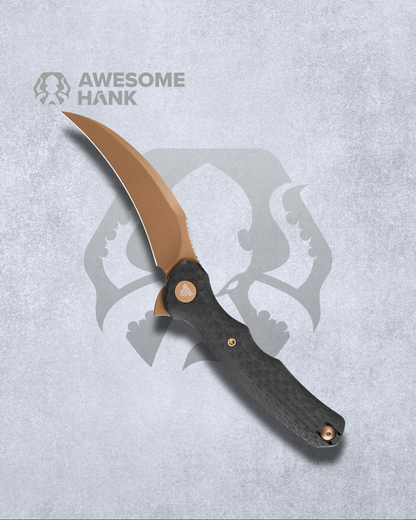 TRIVISA LACERTA CARBON FIBER G10 14C28N (3.34" ROSE GOLD)