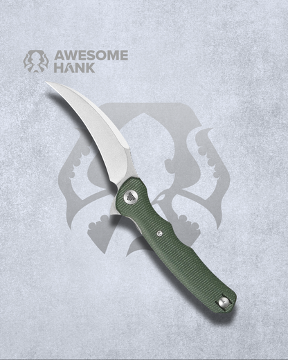 TRIVISA LACERTA GREEN MICARTA 14C28N (3.34" STONEWASH)