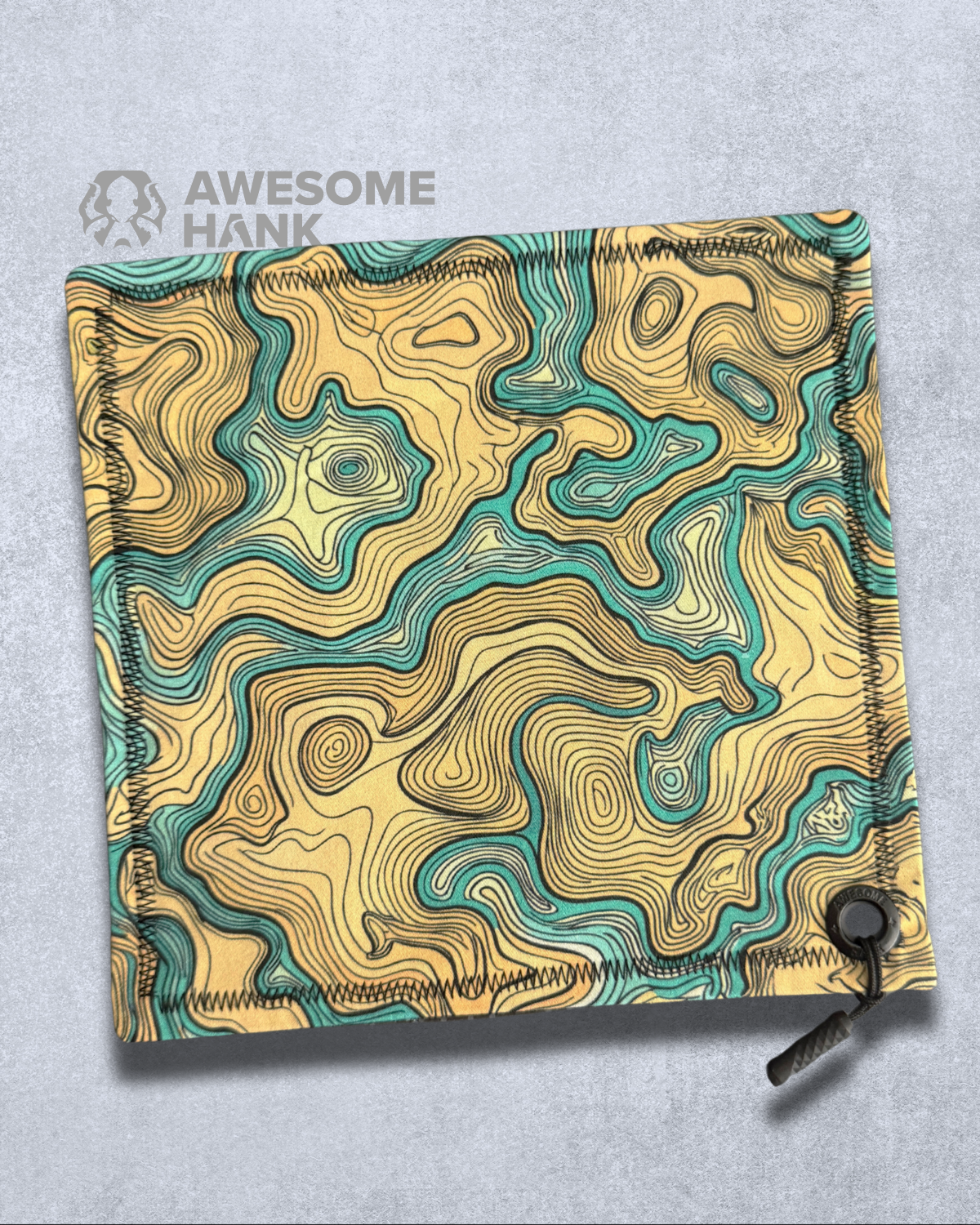 TURQUOISE TERRAIN HANDKERCHIEF (XL) - EDC HANK