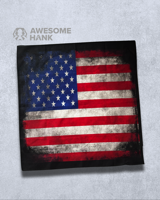 USA FLAG HANKDANA (22" x 22")
