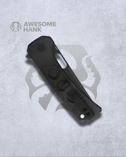 QSP UNICORN DARK BROWN MICARTA 14C28N (3.25" BLACK STONEWASH)