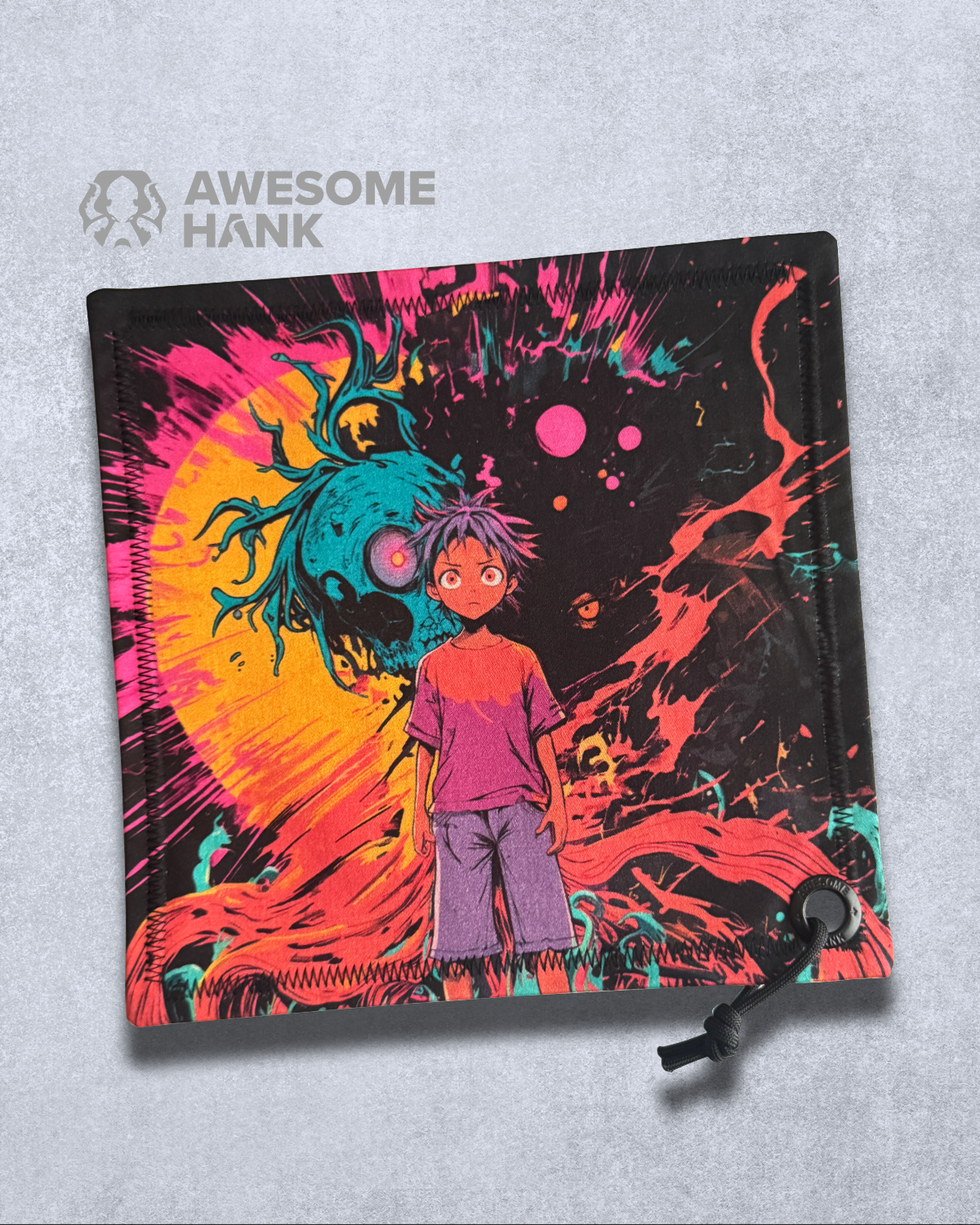 VERMILION DIVINATION HANDKERCHIEF (XL)