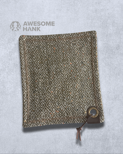 WOOL OLIVE DIAMOND PREMIUM HANDKERCHIEF