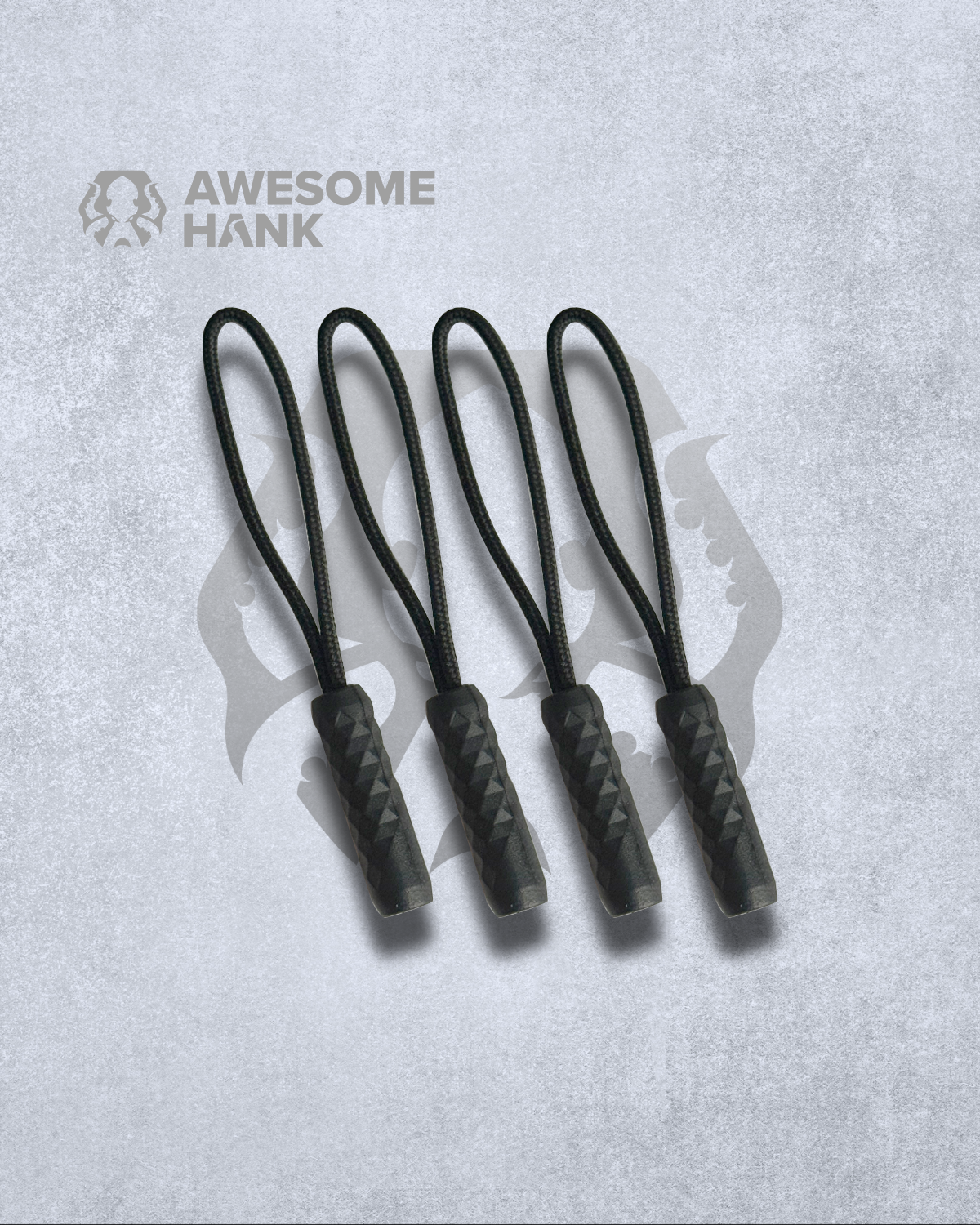 DIAMOND ZIPPER NUNCHUCK 4-PACK (COAL)