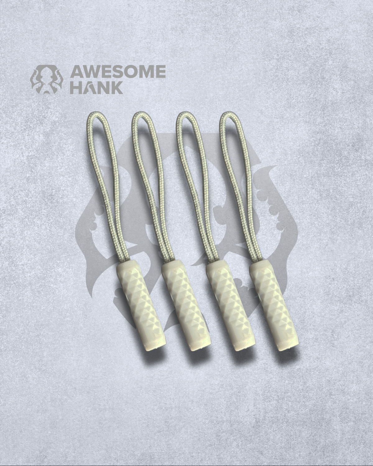 ZIPPER NUNCHUCKS 4-PACK (LIGHT GRAY)