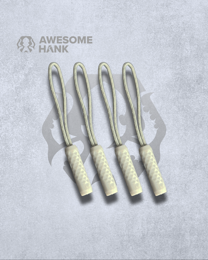 ZIPPER NUNCHUCKS 4-PACK (LIGHT GRAY)