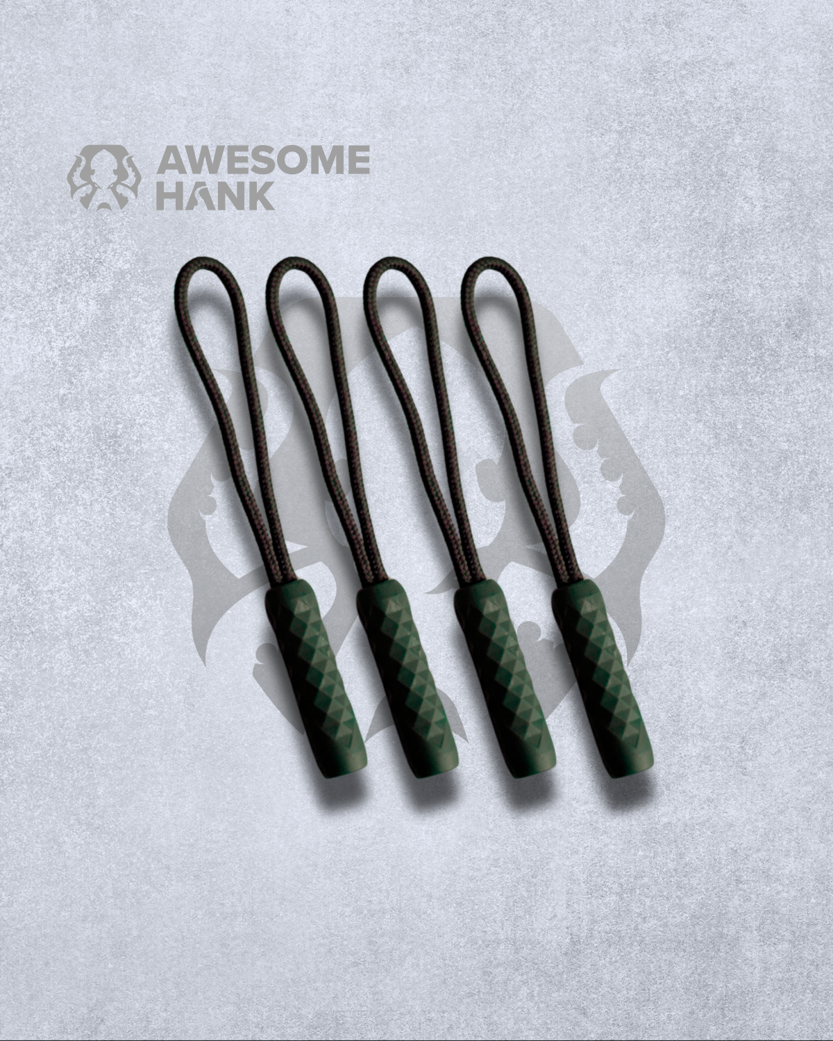 DIAMOND ZIPPER NUNCHUCK 4-PACK (OLIVE)