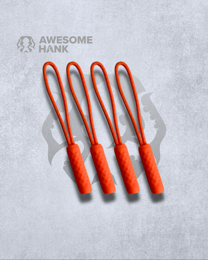 DIAMOND ZIPPER NUNCHUCK 4-PACK (ORANGE)