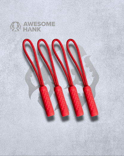 ZIPPER NUNCHUCKS 4-PACK (RED)